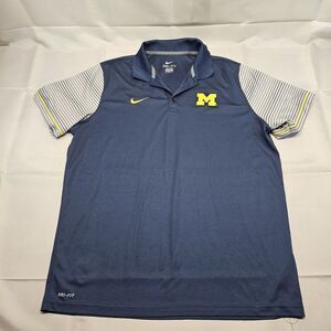 Nike‎ Dri Fit UofM Polo Shirt Men XXL
